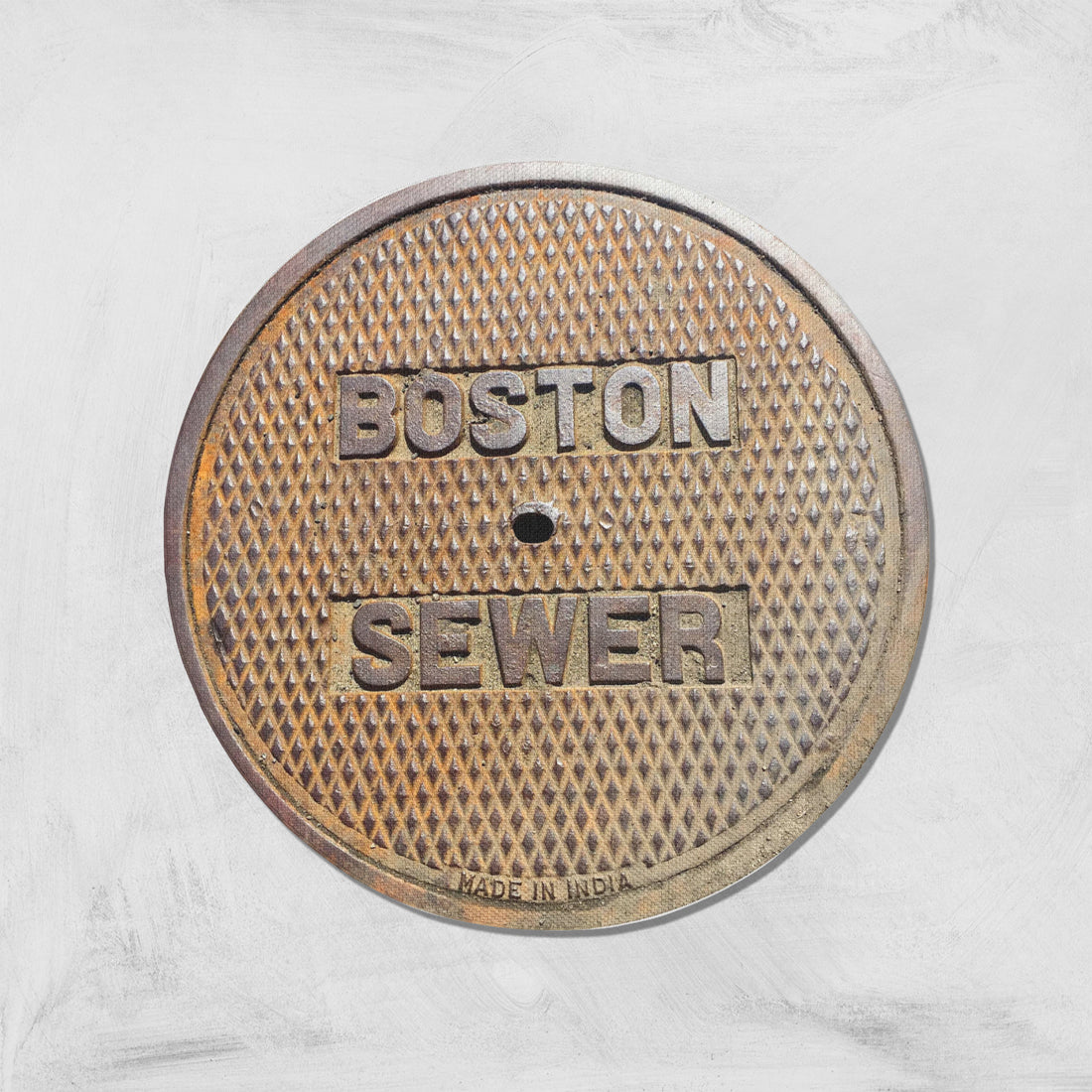 EAST SERIES - Sewer Cover Doormat, Trivet, Coaster - Boston, MA