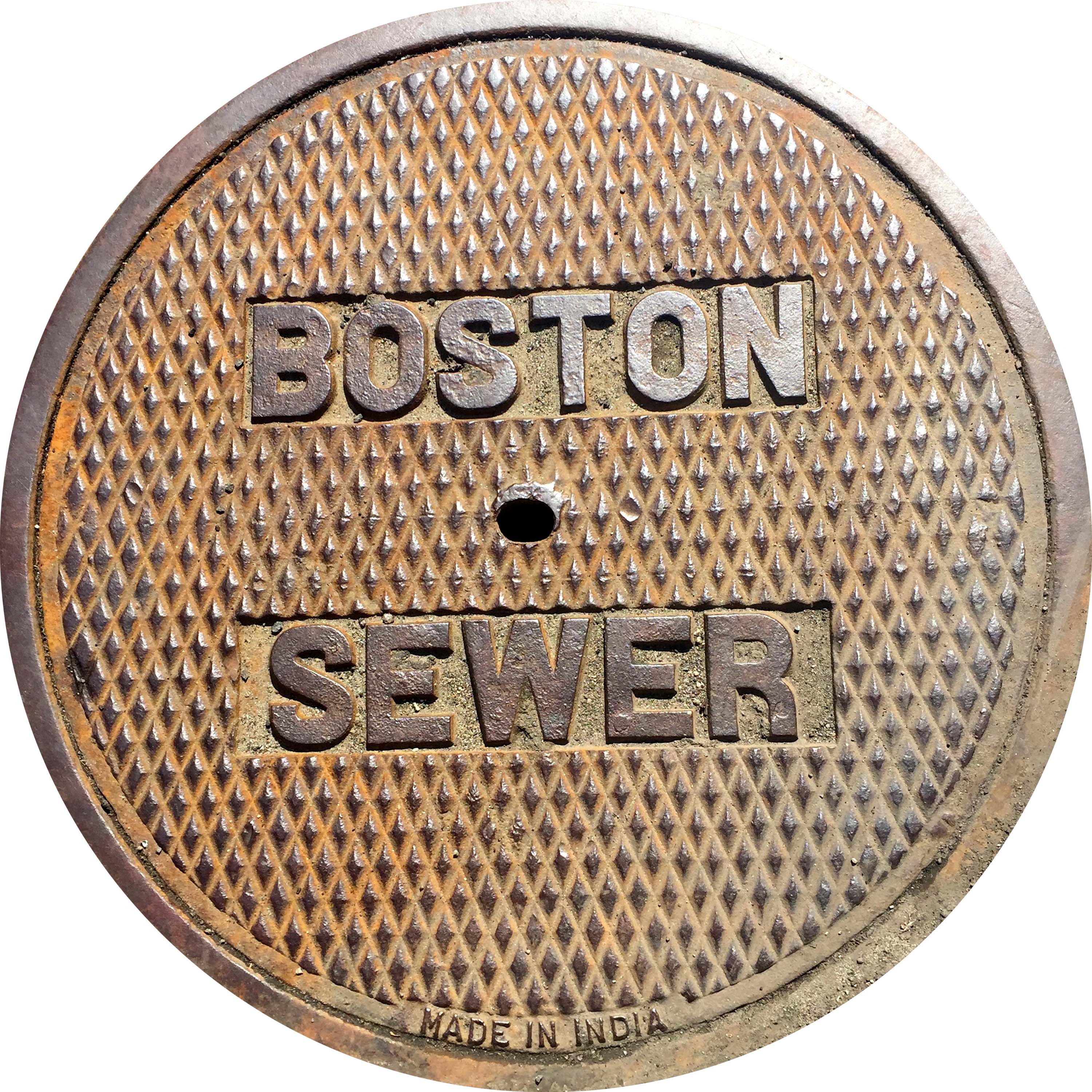 EAST SERIES - Sewer Cover Doormat, Trivet, Coaster - Boston, MA