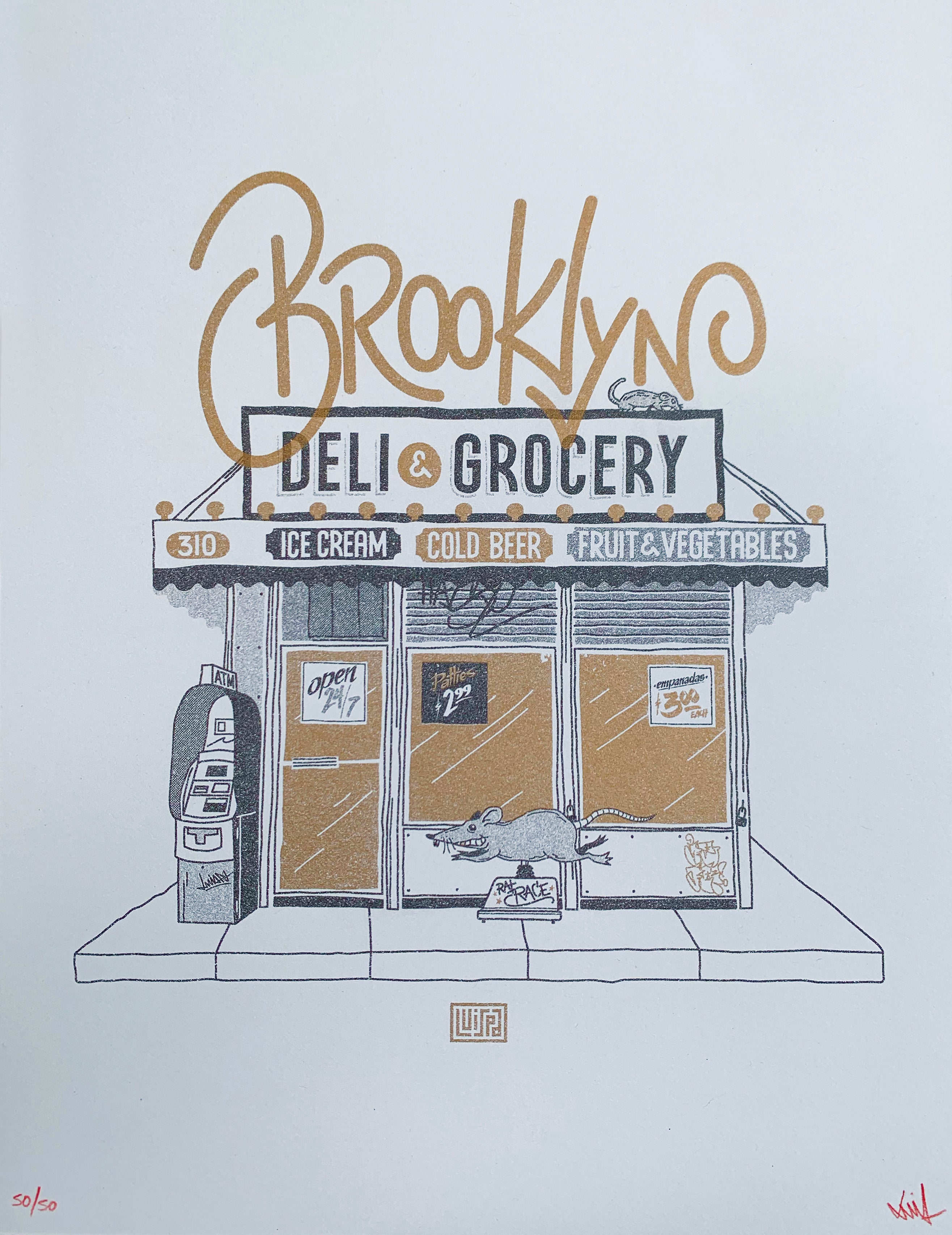 Brooklyn Risograph Print by Lulab