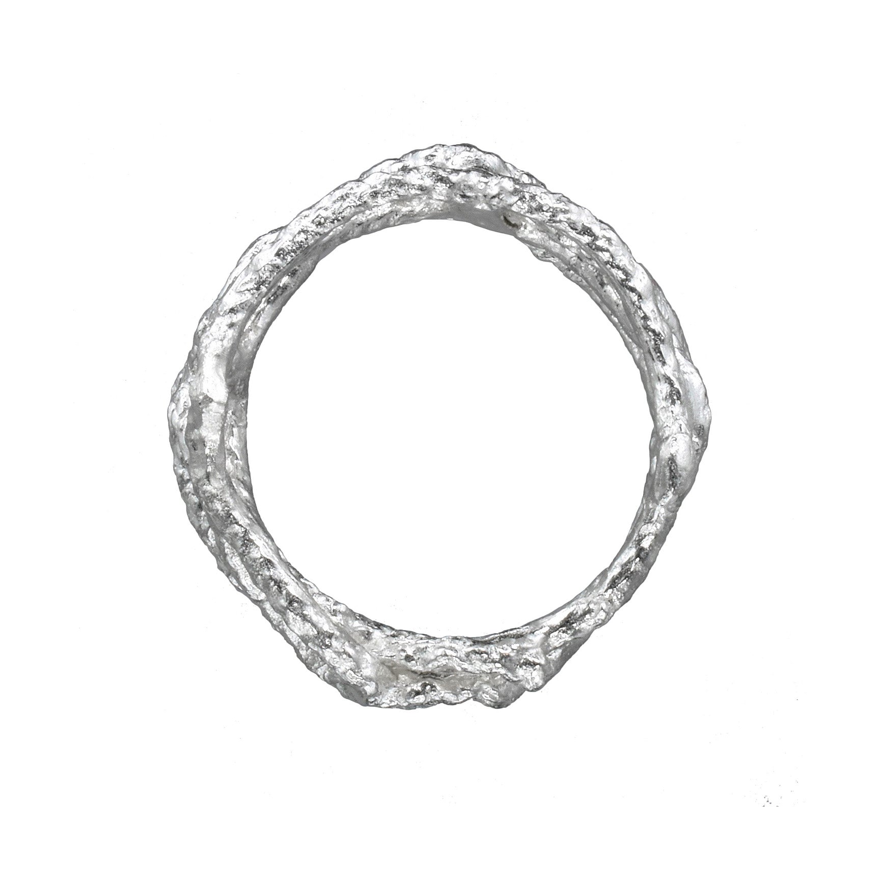 Fishing Net Ring - Sterling Silver - US Size 7