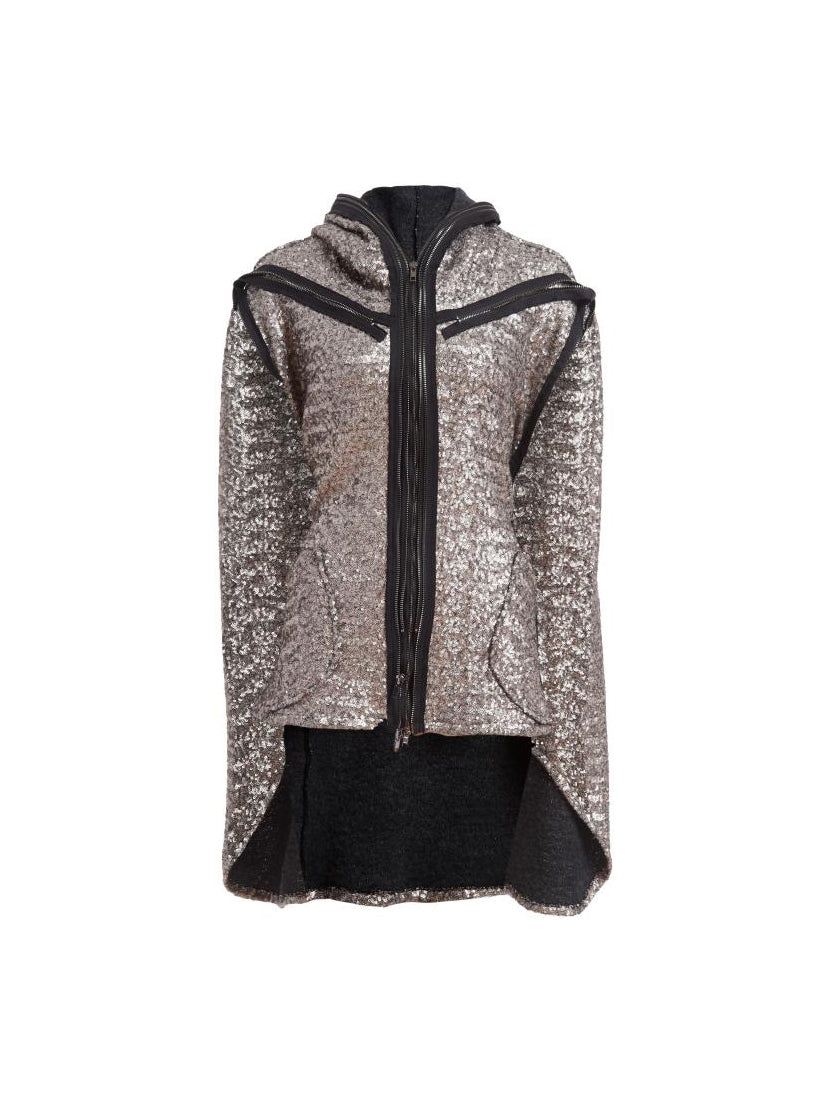 Sequin Sweater Poncho