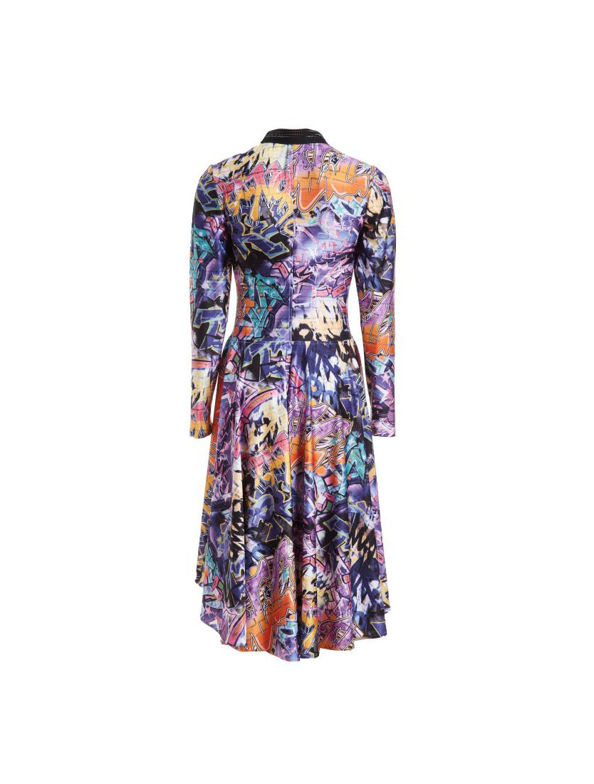 Colorful Graffiti Print Dress Colorful Graffiti Print Dress