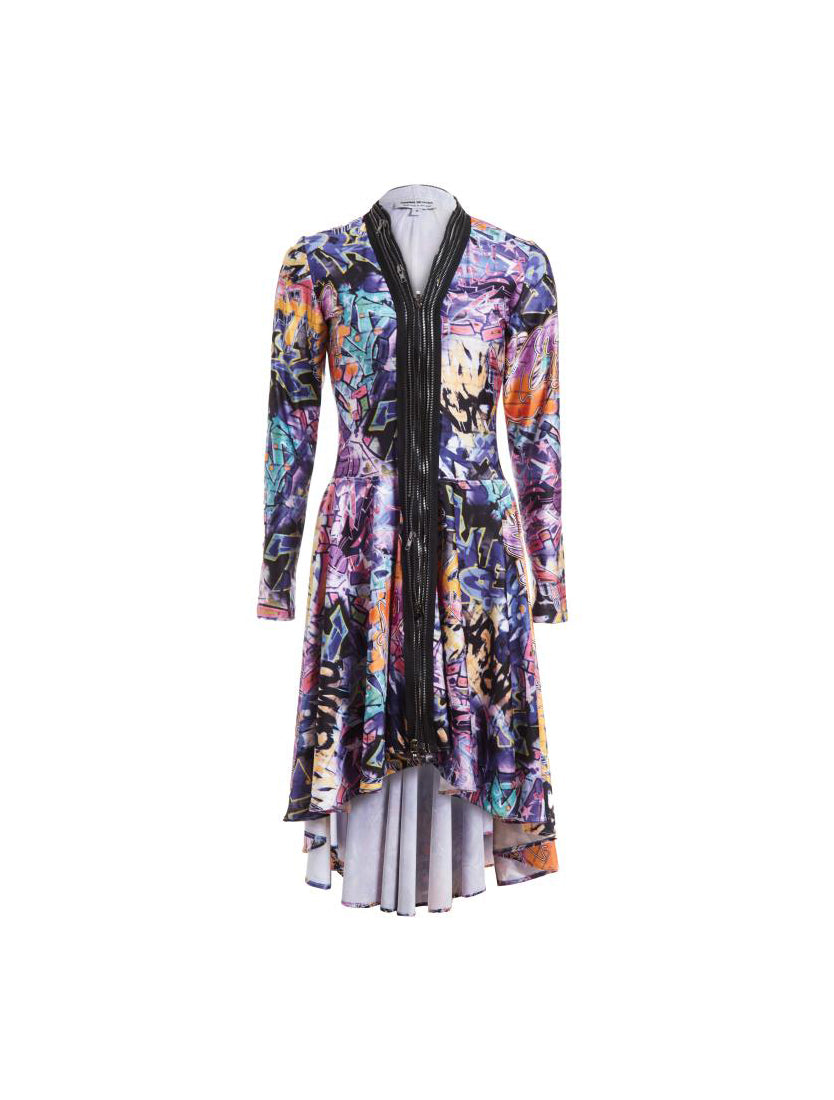 Colorful Graffiti Print Dress Colorful Graffiti Print Dress