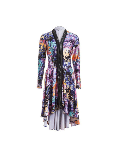 sohung designs zipper dress Circle Dress