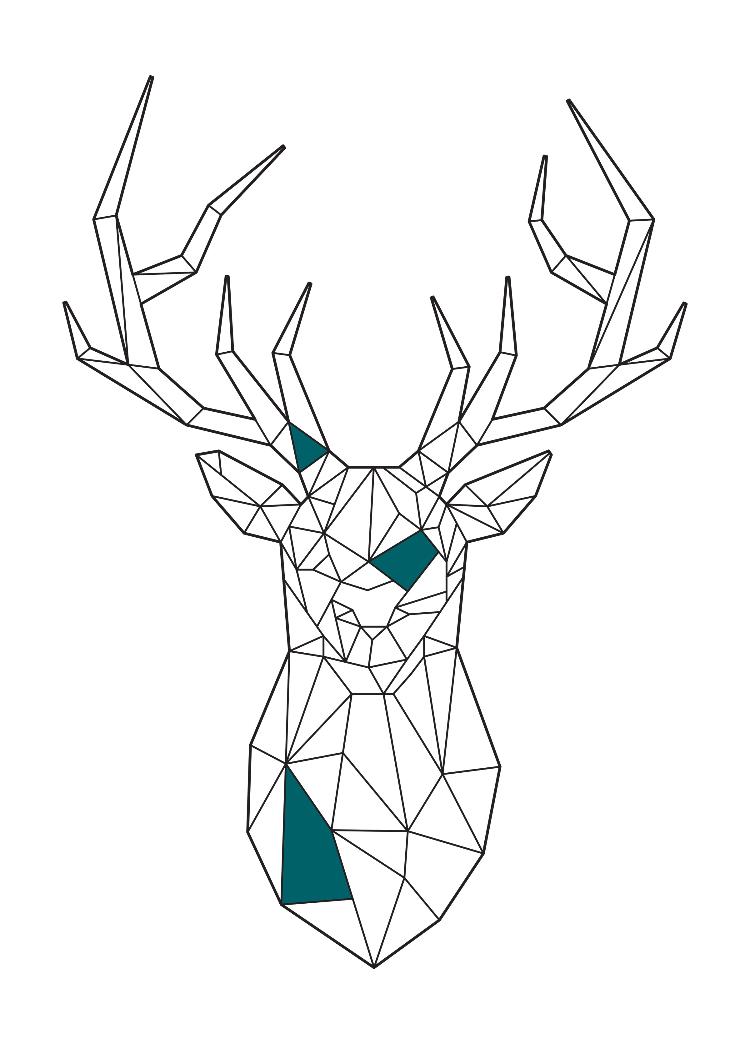 Deer Geometric - T-Shirt