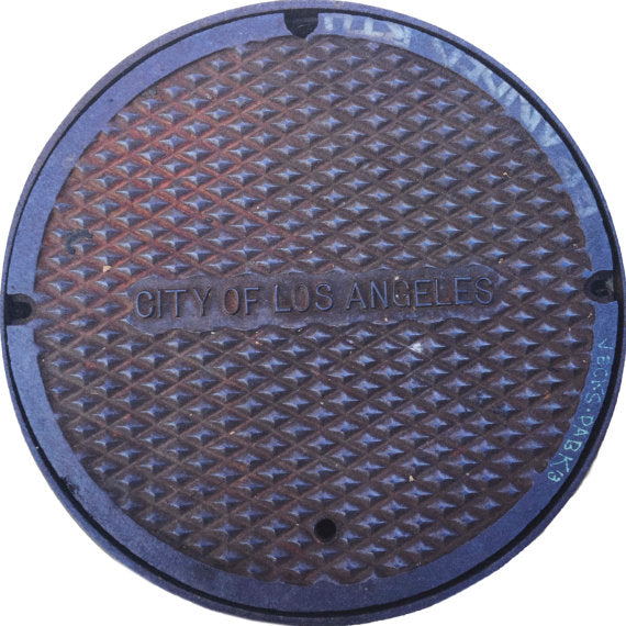 CALIFORNIA SERIES - Sewer Cover Doormat, Trivet, Coaster - Los Angeles, CA