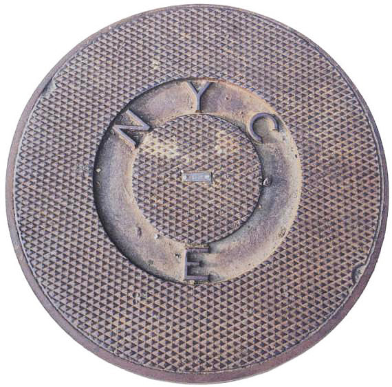 NYC SERIES - Sewer Cover Doormat, Trivet, Coaster - Flushing, NY