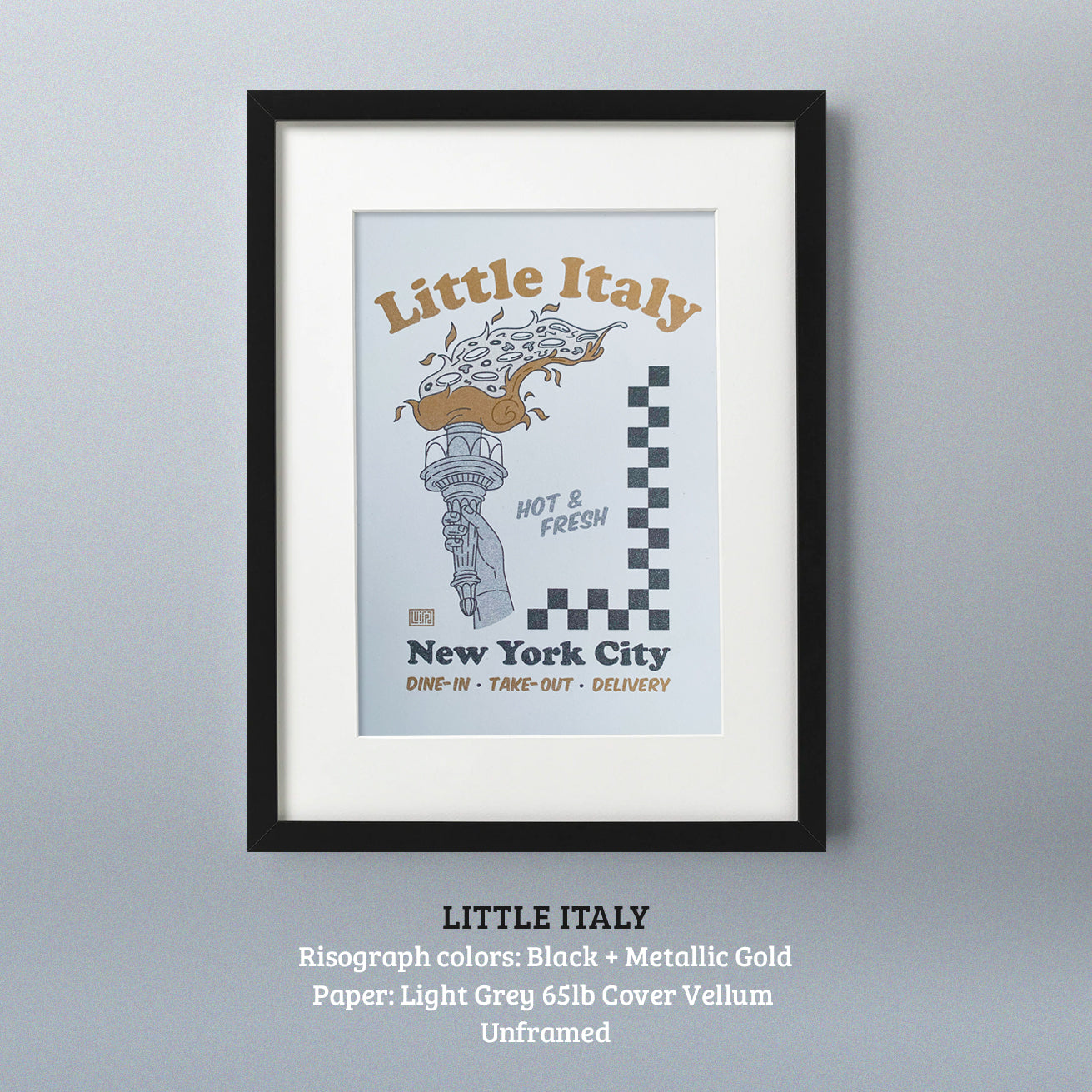 Little Italy Risograph Print by Lulab