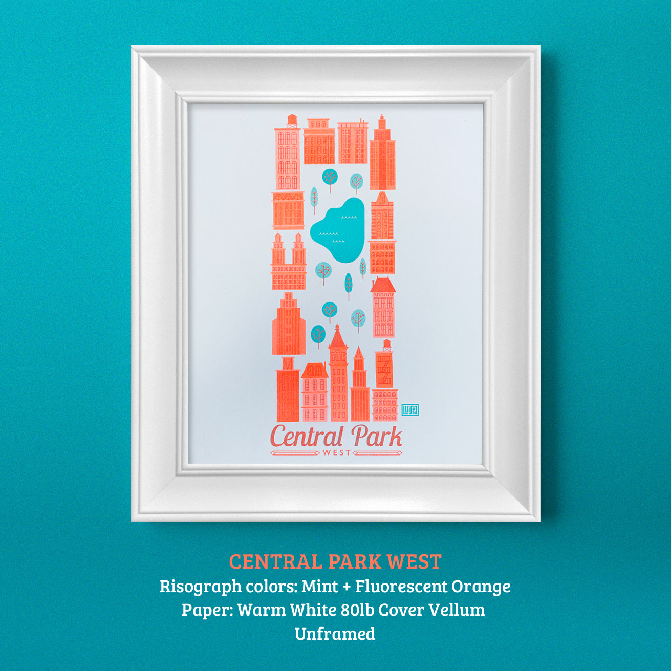 Central Park Risograph Print by Lulab