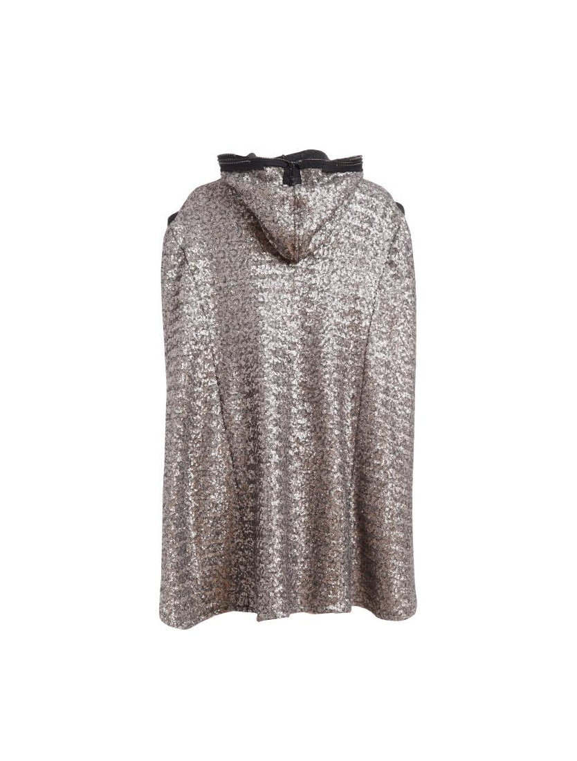Sequin Sweater Poncho