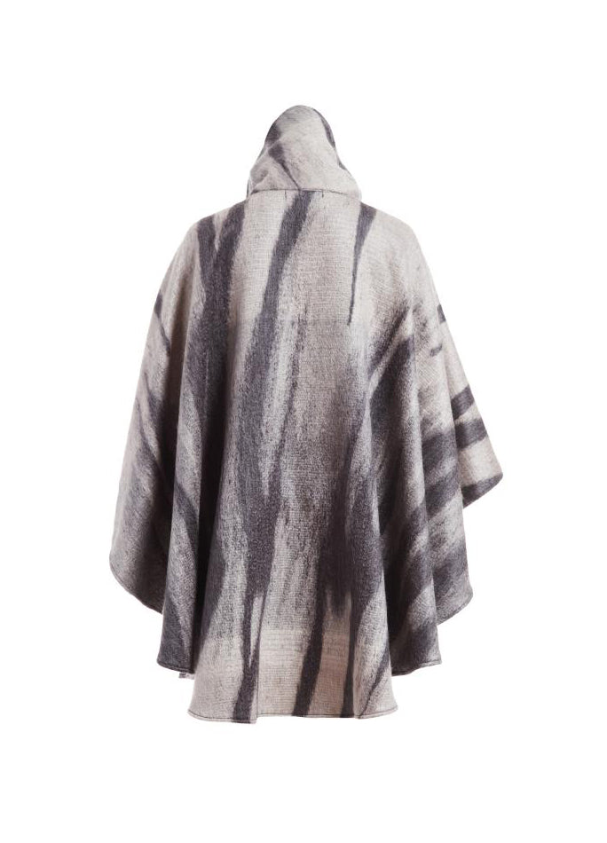 Shades of Gray Poncho - One Size
