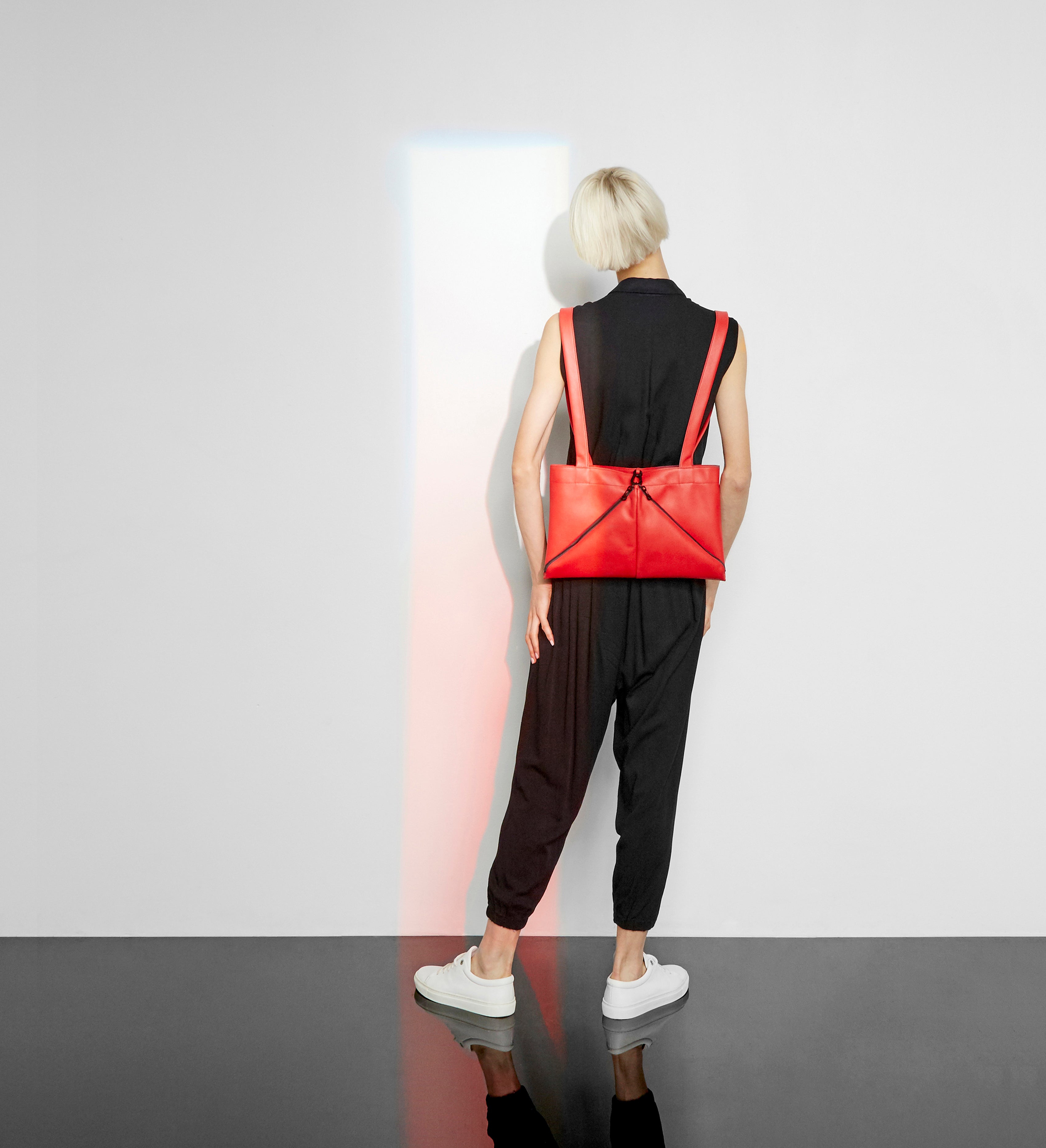Mari Convertible Tote - Red