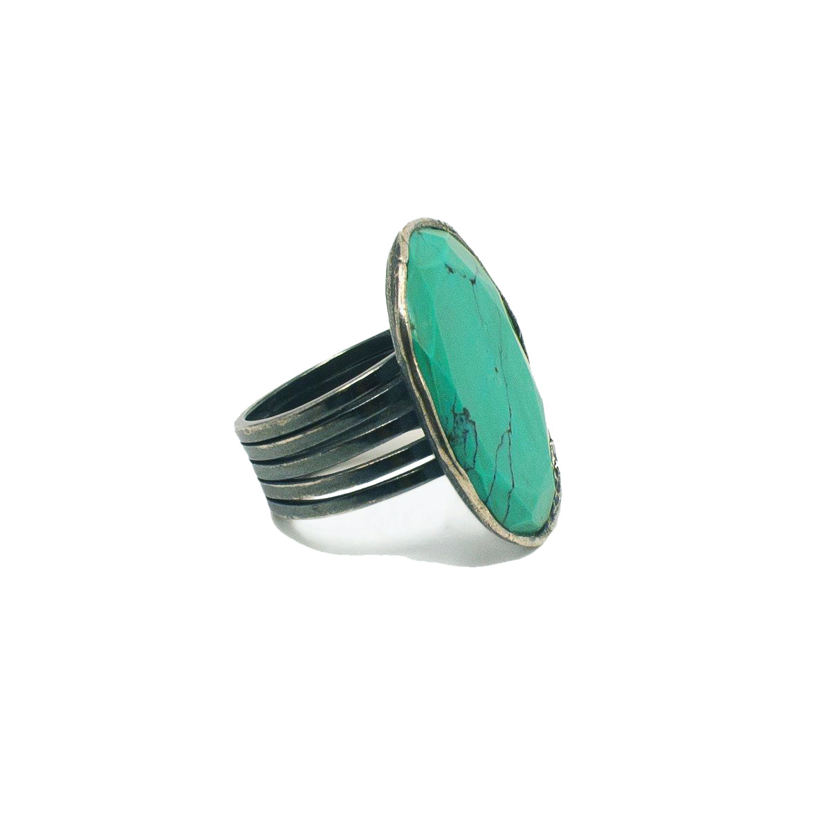 Laced Ring with Turquoise